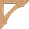 Ekena Millwork Legacy Slat Smooth Bracket w/ Offset Brace, Western Red Cedar, 5 1/2"W x 30"D x 30"H BKT0604X30X30LEC06SWR - alternate 4